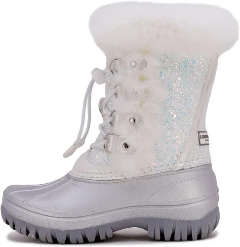 Miniatura 2 de LONDON FOG Botas de nieve para niñas jóvenes y niños pequeños de Icelyn con forro cálido para clima frío para niñas en tallas jóvenes y niños