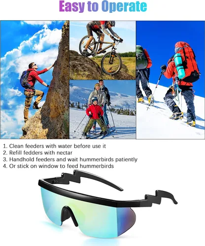 Miniatura 4 de Frienda 3 pares de lentes de sol retro semi sin montura de los años 80 y 90 s zigzag gafas de sol transparentes de colores para hombres y mujeres