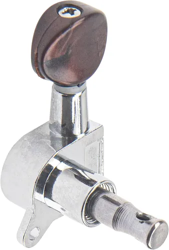 Miniatura 5 de Juego de 4 clavijas de afinación para ukelele Yootones 2L2R, juego de cabezales de máquina compatibles con guitarra de ukelele de 4 cuerdas