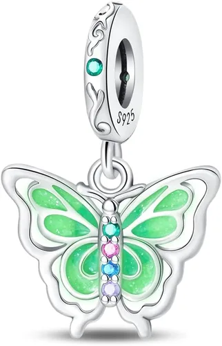 Miniatura 26 de LNQOBU Happy Life - Colgante para pulseras de abalorios, plata de ley 925 para mujer (con un espaciador de cuentas)