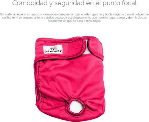 Miniatura 5 de Pet Parents - Pañales lavables para perros (3 unidades), pañales duraderos y de alta calidad, para hembras (grande, Princess)