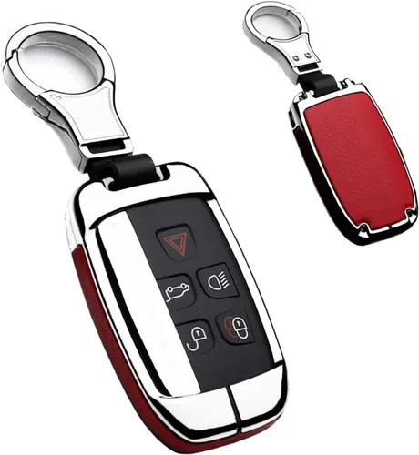 Miniatura 9 de SANRILY Funda protectora para llaves Land Rover LR4 para Range Rover Discovery Sport sin llave, cubierta protectora para Jaguar XF, color azul