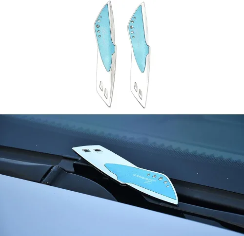 Miniatura 16 de JSCARLIFE 1 par de limpiaparabrisas de coche con soporte para parabrisas, limpiaparabrisas con alerón (Negro/2)