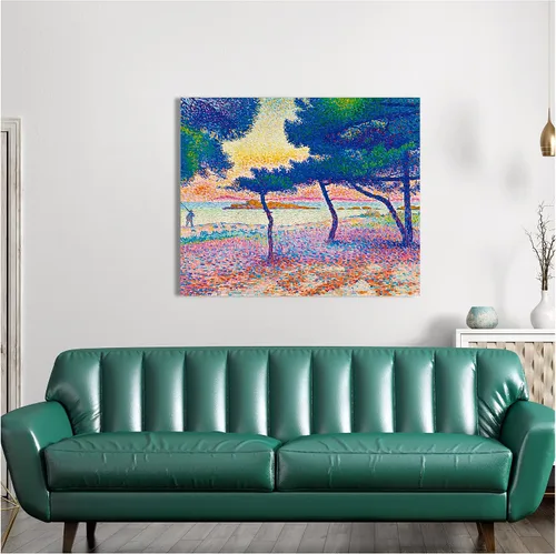 Miniatura 409 de A&T ARTWORK Campo de trigo con cipreses de Van Gogh Las reproducciones de arte clásico mundial, impresiones en lienzo giclée para decoración
