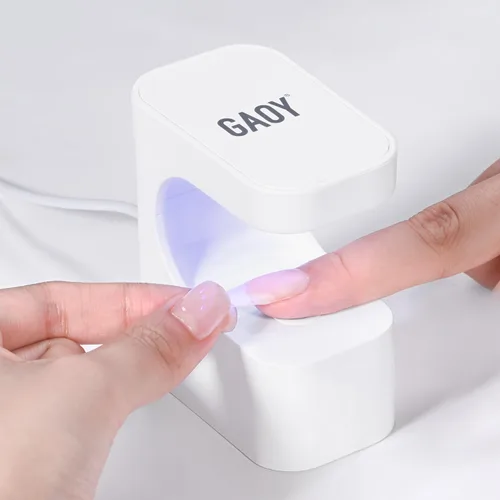 Miniatura 12 de GAOY Mini Luz UV para Uñas de Gel, Pequeña Luz de Curación con 2 Temporizadores, Lámpara de Uñas LED en Forma de U para Curación Rápida, Púrpura