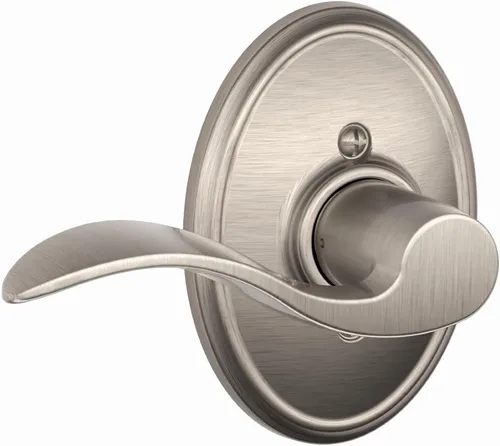 Miniatura 128 de SCHLAGE - Manija de puerta Accent con cerradura de paso libre para pasillo y armario en bronce antiguo - F10 ACC 716 Bronce Envejecido