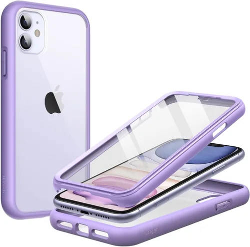 Miniatura 8 de JETech Funda para iPhone 11 de 6.1 pulgadas con protector de pantalla integrado antiarañazos, cuerpo completo de 360 grados, cubierta de teléfono