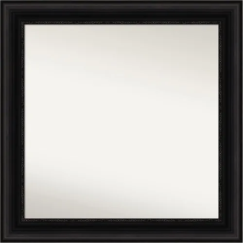 Miniatura 487 de Amanti Art Espejo personalizado, espejo de baño negro puente, espejo de pared o espejo de tocador de baño sobre el fregadero (26 x 26 pulgadas)