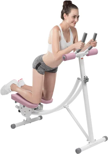 Miniatura 8 de Equipo de entrenamiento abdominal, máquina de abdominales para gimnasio en casa, máquina de ejercicio abdominal plegable y abdominal, máquina