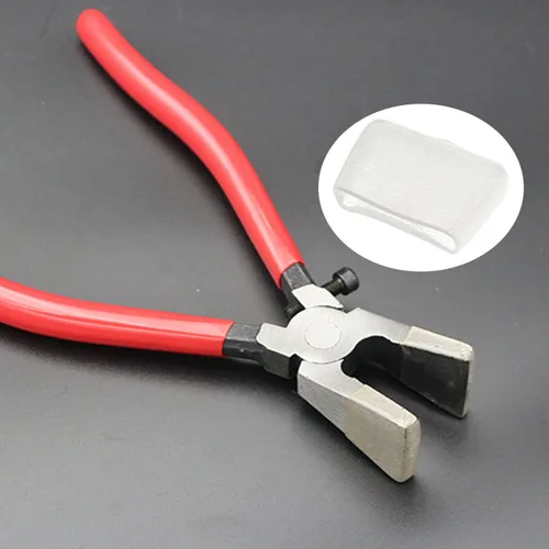Miniatura 5 de 10 puntas de goma para vidrio para correr alicates planos se aplican a un ancho de hasta 1 pulgada, instalación de herrajes para vitrales, regalo