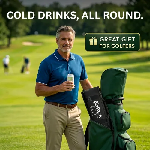 Miniatura 3 de Bolsa enfriadora de golf más 2 paquetes de hielo, aislamiento de celda cerrada HD que mantiene las bebidas frías durante horas, capacidad para 6