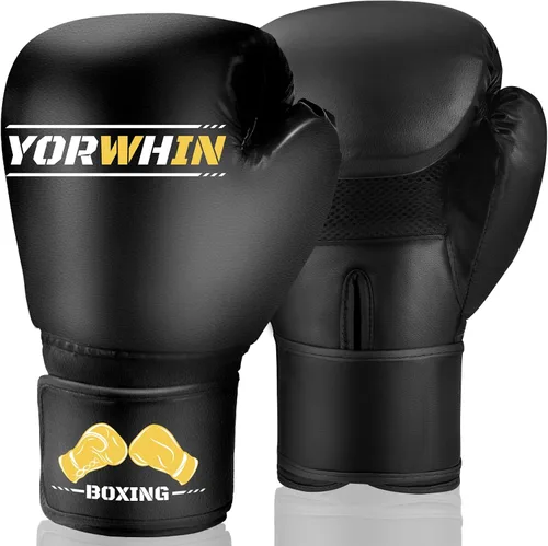Miniatura 10 de Guantes de boxeo para hombres y mujeres, guantes de entrenamiento y sparring, guantes de boxeo para bolsa pesada de entrenamiento para boxeo
