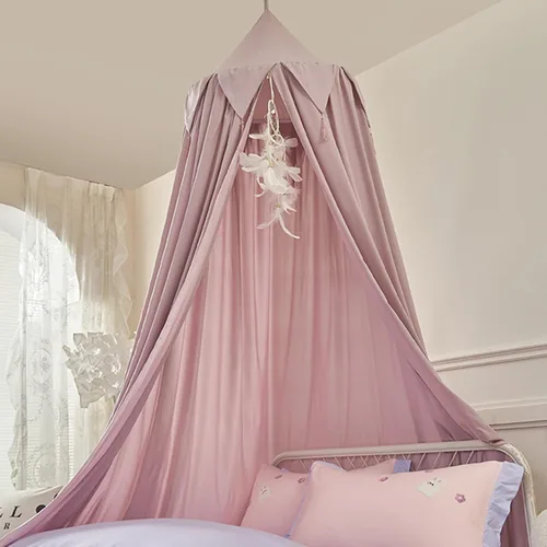 Toldo de cama para niños, cortina de cama para niñas, decoración de habitación, casa colgante, castillo, rincón de lectura, toldo de ensueño (marrón