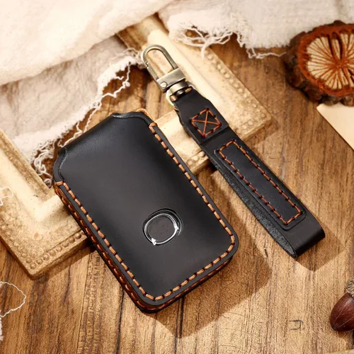 Miniatura 3 de Funda de cuero para llavero de automóvil con llavero para Mazda 3 6 Hatchback Alexa Cx3 Cx4 Cx5 Cx7 Cx8 Cx9 Cx30 Funda para llave de automóvil