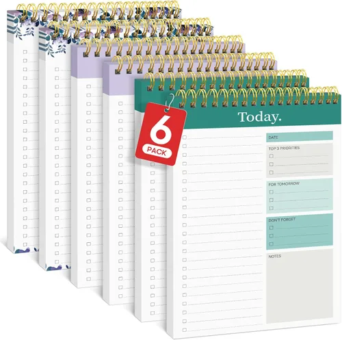 Miniatura 36 de Taja Bloc de notas de lista de tareas pendientes para el trabajo con 52 hojas, 9.8 x 6.5 pulgadas, planificador diario sin fecha, perfecto