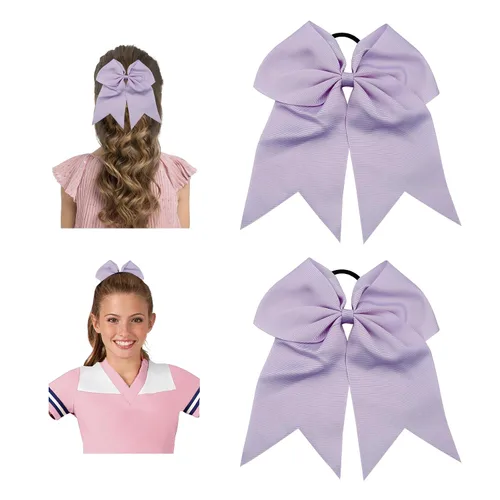 Miniatura 12 de Lazos de animación, lazo negro para animadoras, lazos de animadora para animadoras, lazos de animadora, 2 lazos grandes de 8 pulgadas para niñas