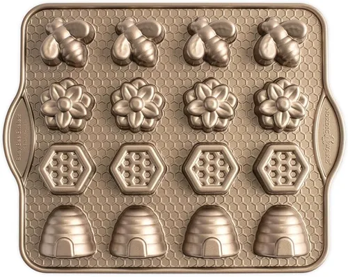 Nordic Ware Busy Bee Bitelet, capacidad de 1.75 tazas, tofe