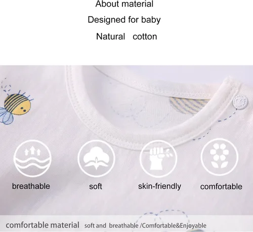Miniatura 7 de pureborn Mameluco de algodón súper suave para bebés niños y niñas de 0 a 24 meses
