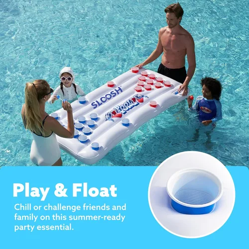 Miniatura 2 de SLOOSH Juego de juguetes de piscina, juego de lanzamiento de pong, juguetes de agua para adultos y niños, juegos familiares, flotadores inflables