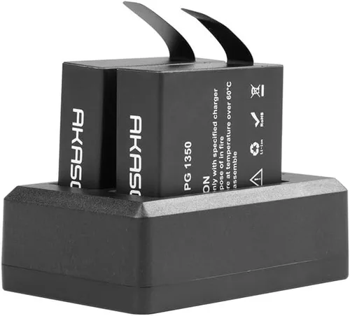 Miniatura 4 de AKASO Brave 7 LE 2 x 1350mAh batería recargable de la cámara de acción con cargador dual USB