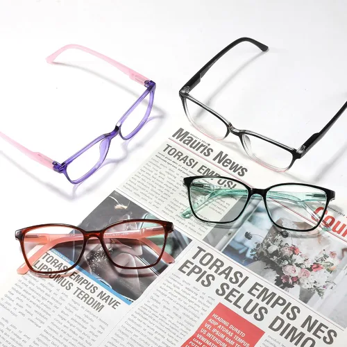 Miniatura 8 de Przene Paquete de 4 lentes de lectura con bloqueo de luz azul, lectores para mujeres y hombres con bisagra de resorte Mezcla