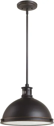 Miniatura 5 de Sea Gull Lighting One 65085-962-One - Colgante ligero, níquel cepillado