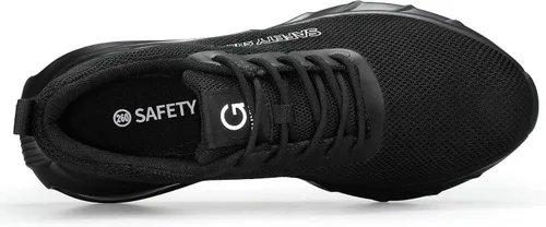 Miniatura 4 de GLANOUDUN Steel Toe Shoes for Men Lightweight Safety Work Shoe,Breathable Comfortable Tennis Working Footwear,Indestructible Steel Toe