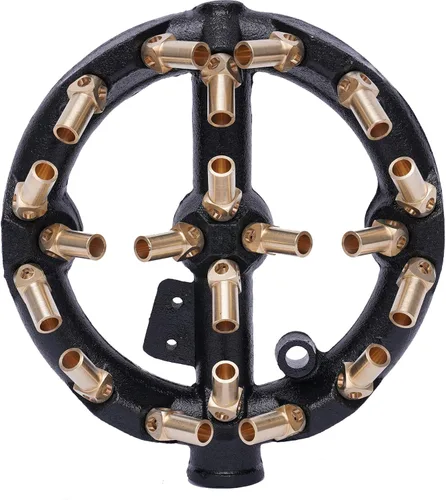 Miniatura 5 de TFCFL Quemador de chorro, 20 puntas G1/2, boquilla de forma redonda, cuerpo de hierro fundido de gas natural con puntas de latón para wok chino
