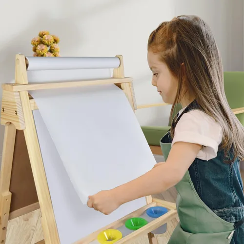 Miniatura 7 de Joyooss Rollo de papel de caballete de 12 pulgadas x 984 pulgadas (82 pies), rollo de papel de dibujo para pintar caballetes de niños, papel de arte