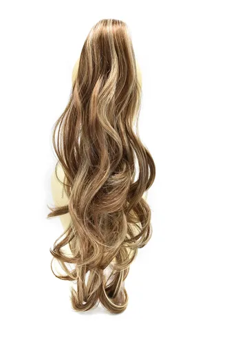 Miniatura 30 de Natural Mujeres Onduladas Chic Garra Pinza Pinza Cola de Caballo Coqueto Capa Extensión de Pelo 14" Rizado Fibra de Alta Temperatura Extensión de 1#