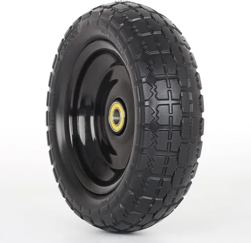 Miniatura 6 de GICOOL Neumático Sólido Sin Aire de 10" y Reemplazo de Rueda 4.10/3.50-4, con Orificio de Eje de 5/8", Cubo con Desplazamiento de 2.2", Compatible