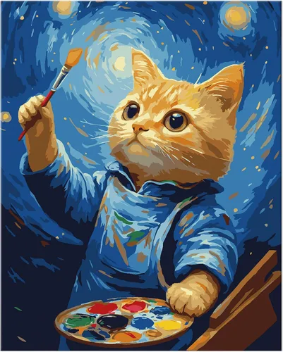Miniatura 12 de NiArt Pintura por Números para Adultos Principiantes, Pintura por Números DIY sobre Lienzo para Niños, Kits de Pintura al Óleo para Regalo y Maid