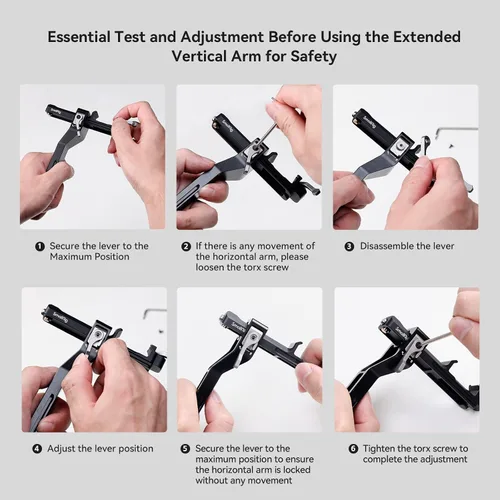 Miniatura 6 de SmallRig Brazo vertical extendido para DJI RS 3 mini, placa de montaje de extensión para DJI RS 3 Mini - 4196
