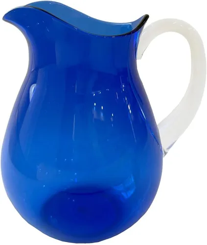 Miniatura 8 de Caspari Jarra acrílica transparente con mango de cobalto - 1 unidad