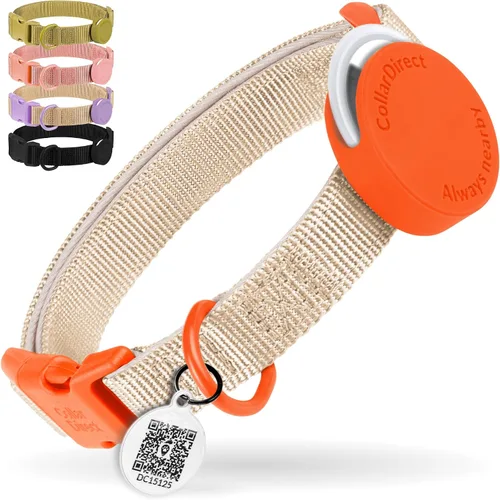 Miniatura 18 de CollarDirect Airtag - Collar de perro reflectante de nailon y neopreno para Apple Air Tag para perros grandes, medianos y pequeños