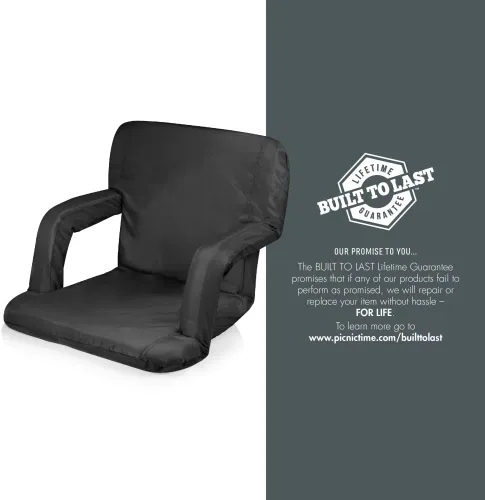 Miniatura 10 de Arkansas Razorbacks - Asiento reclinable portátil Ventura, (negro)