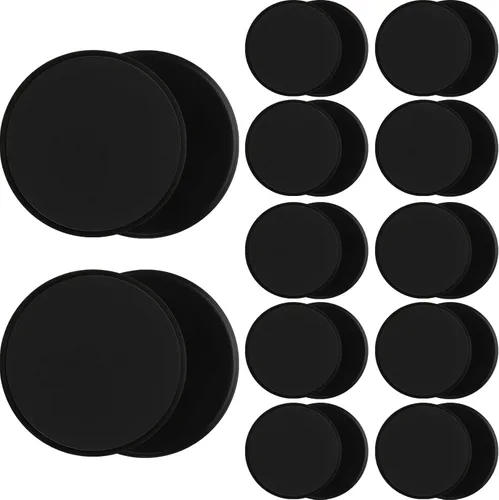 Wettarn 24 unidades deslizantes de núcleo para entrenar ejercicio abdominal, discos deslizantes de doble cara, deslizadores de fitness, equipo de