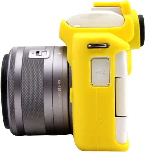 Miniatura 2 de Rieibi Funda de silicona para Canon EOS M50/M50 II, funda protectora de silicona suave para cámara Amarillo