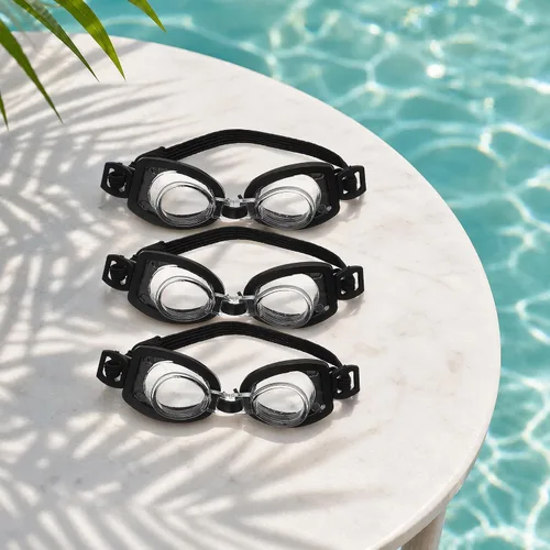 Miniatura 8 de Toyvian Gafas de natación en miniatura para muñecas, 4 piezas de gafas de natación para muñecas, accesorios coloridos para la casa pequeña