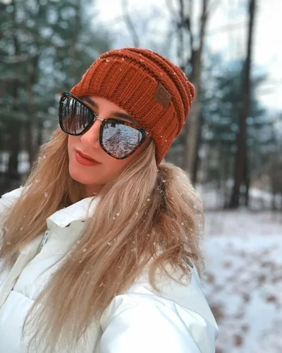 Miniatura 6 de Funky Junque Gorro holgado de punto trenzado de gran tamaño, grueso, suave, de gran