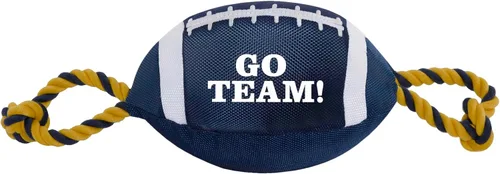 Miniatura 12 de NCAA Penn State Nittany Lions - Juguete de fútbol para perro, materiales de nailon de calidad resistente, cuerdas de tracción fuertes, chirriador