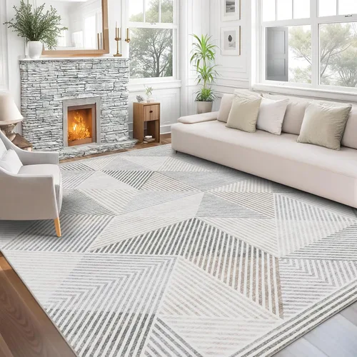 Miniatura 49 de ReaLife Rugs Alfombra Pasillo Lavable a Máquina - Sala de Estar Dormitorio Baño Cocina Entrada Oficina - Acolchada Pelo Bajo Resistente a Manchas
