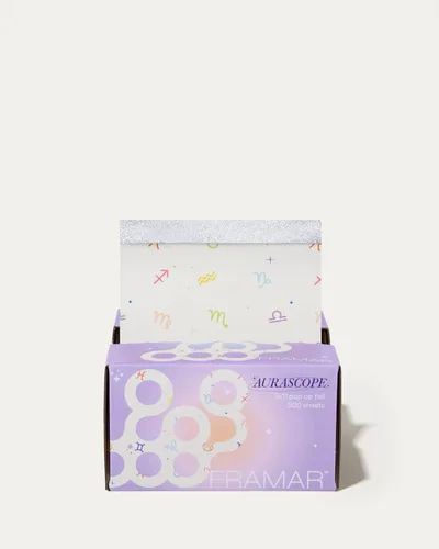 Framar Láminas para resaltar 500 hojas - 5x11" - Precortadas - Lámina pre-plegada - Patrón de aurascopio