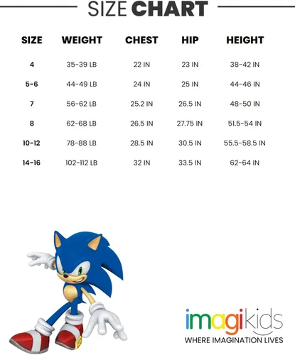 Miniatura 7 de SEGA Sonic The Hedgehog Knuckles The Tails - Conjunto de camiseta de natación raglán