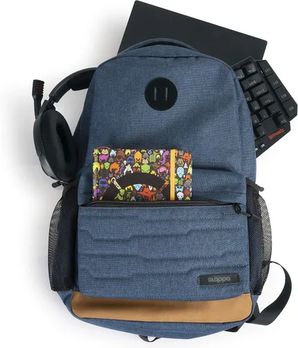 Miniatura 2 de Slappa Alpha Series - Mochila para laptop para videojuegos, se adapta a portátiles de hasta 15 pulgadas; azul (SL-ALPHA-LAPTOP-BP-BLU)