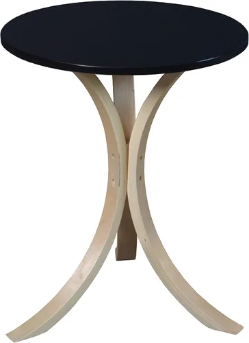 Miniatura 7 de Niche Mia Bentwood - Mesa auxiliar redonda, color nogal moca, beige