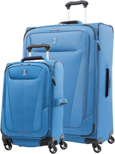 Miniatura 95 de Travelpro Maxlite 5 - Juego de 2 piezas de equipaje de mano de tela, expandibles con 4 ruedas giratorias, bolso blando para debajo del asiento, Negro