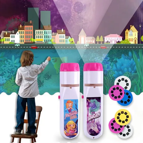 Miniatura 10 de Georgie Porgy Juguetes De Proyector Para Niños Conjunto Educativo De Ciencia Pared Techo Tienda Antorcha Linterna Para Niños Regalos Para Niños