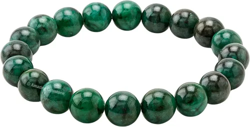 Miniatura 376 de Amazing Gemstone Pulsera de cristal para mujeres y hombres, pulsera de cristal curativo de protección, pulsera elástica con cuentas de piedras
