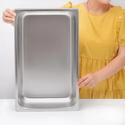 Miniatura 6 de Kichwit Caja de arena de acero inoxidable para gatos mayores, gatos artríticos, gatitos pequeños, bandeja de arena para hámsteres y conejos